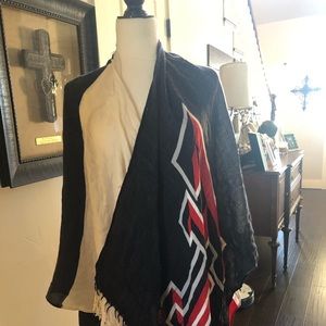 Texas Tech Poncho scarf wrap